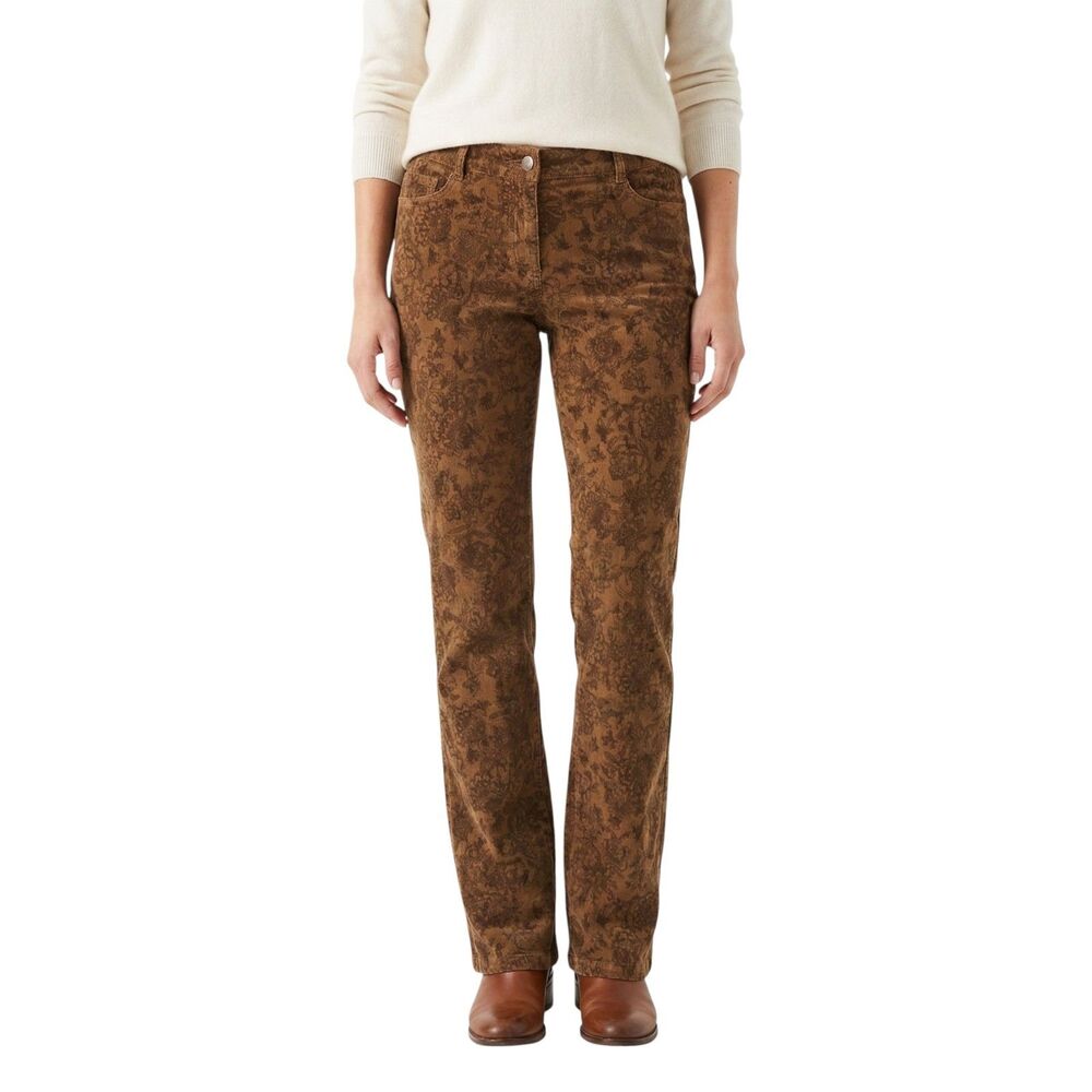 Harold's Vintage Brown Floral Boho Pants Size 6